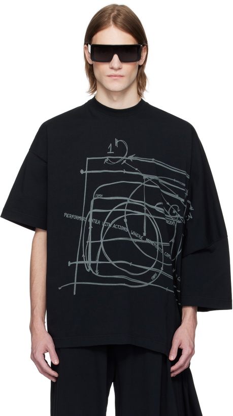 Photo: ALAINPAUL Black Extended T-shirt