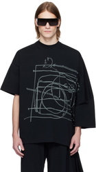 ALAINPAUL Black Extended T-shirt