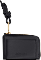 JACQUEMUS Black Les Sculptures 'Le porte-cartes Tourni' Card Holder