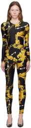 Versace Jeans Couture Black Chain Couture Jumpsuit