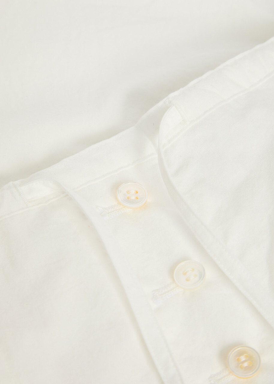 Studio Nicholson Drawstring Straight-leg Cotton Trousers White