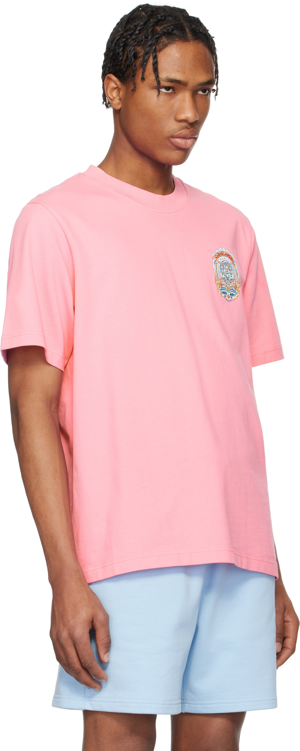Casablanca Pink Casa Way Skate T-shirt