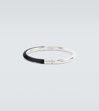 Saint Laurent Velvet and brass bangle