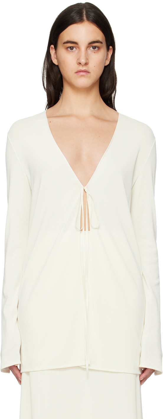 The Row Off-White Isara Blouse