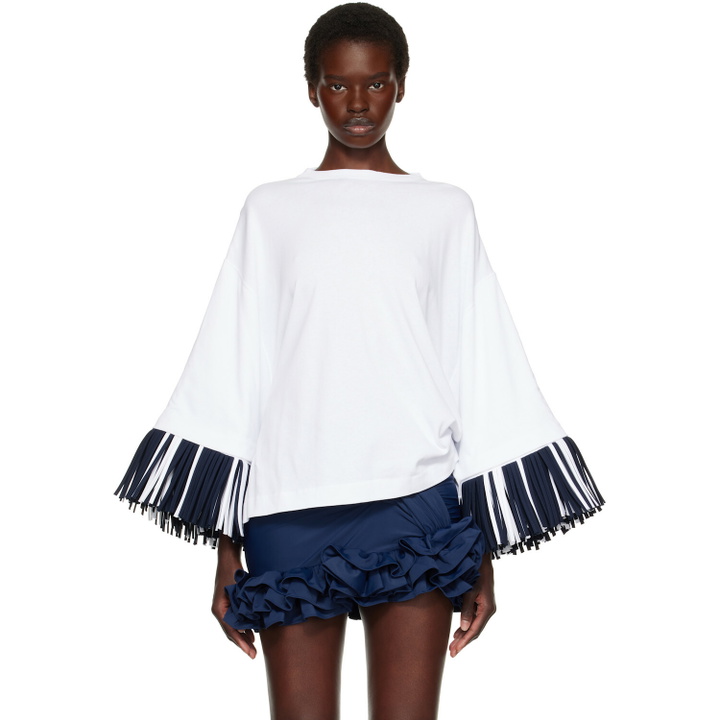 Photo: JACQUEMUS White 'The Cabana' T-shirt