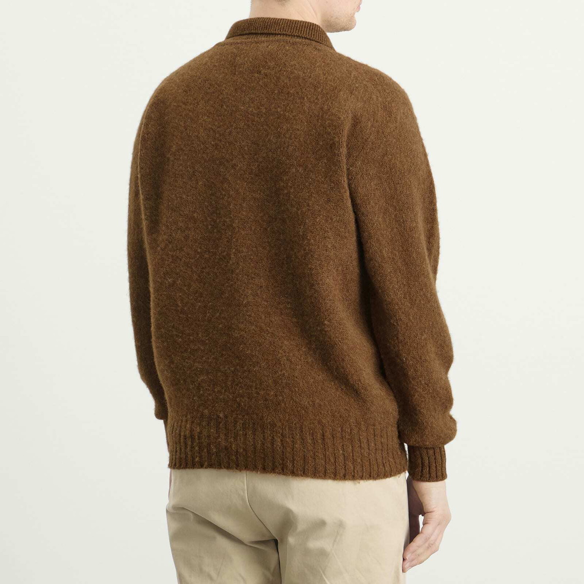 Howlin by Morrison Men's Howlin' Creatures Of The Howlin' Moon Polo Cardigan in Nuts