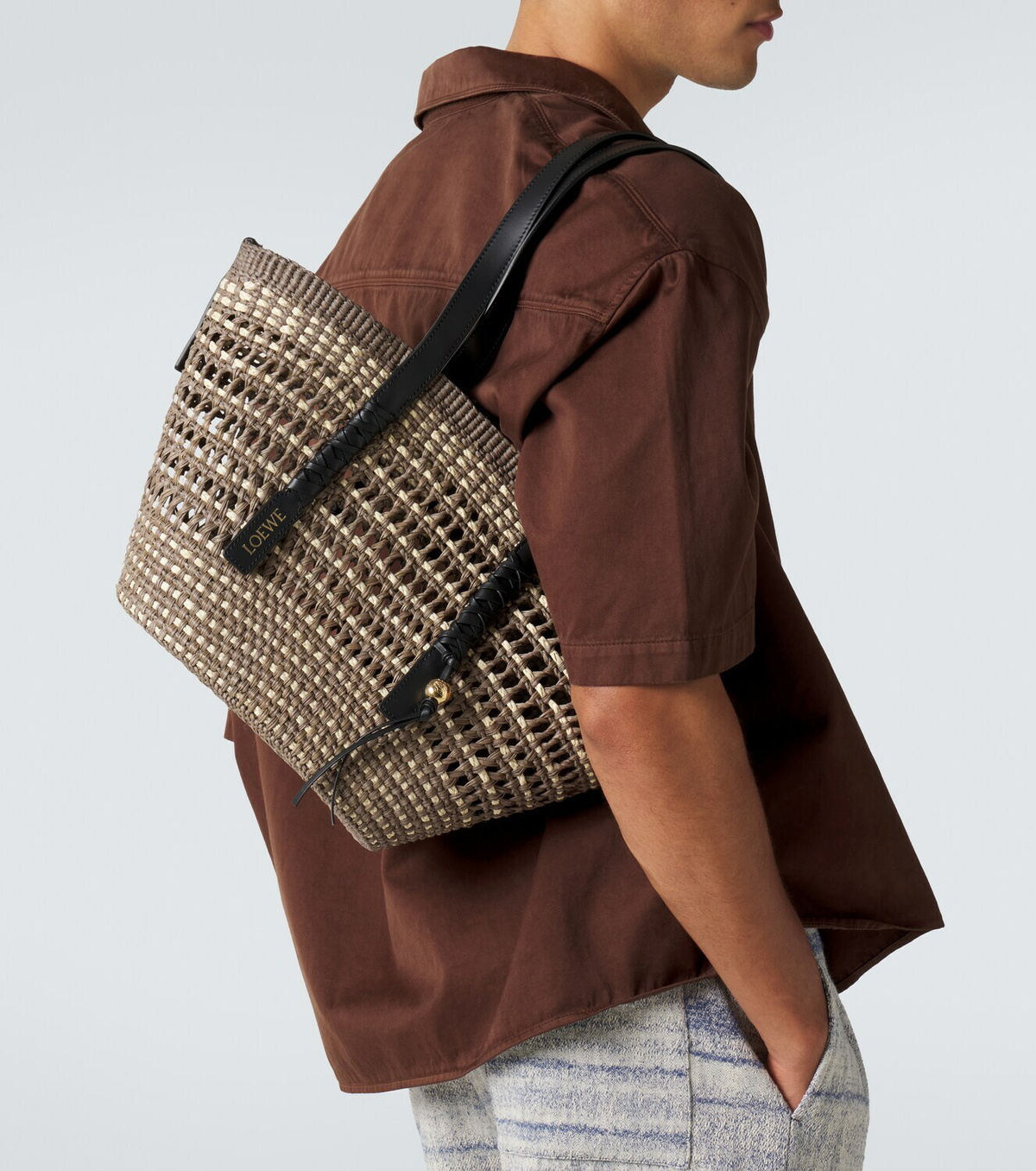 Loewe Paula's Ibiza Braid Medium basket bag