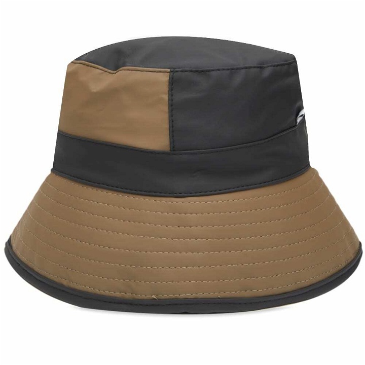 Photo: Rains Men's Bucket Hat in Black/Wood