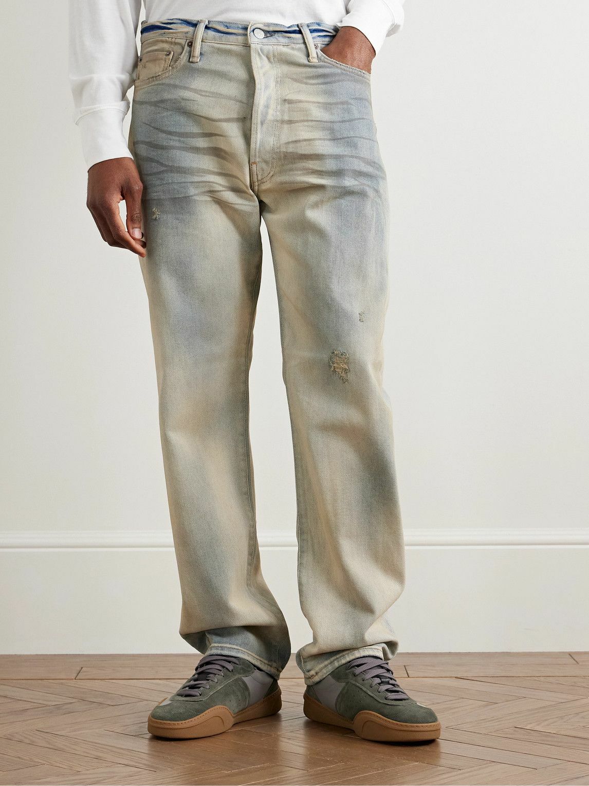Acne Studios - 1999 Carver Straight-Leg Distressed Jeans - Blue