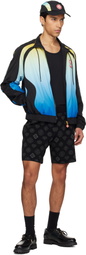 Casablanca Black City Jacquard Shorts