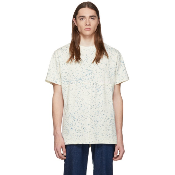 Photo: Eckhaus Latta Blue and Off-White Lapped T-Shirt