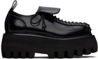 McQueen Black Sofa Lace Up Derbys