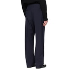 Jil Sander Navy Wool Poplin Trousers