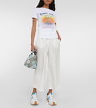 Loewe - Anagram wide cotton-blend pants