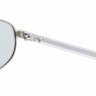 Prada Eyewear 0PR B53S Sunglasses in Silver/Azure 