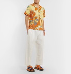 Jacquemus - Camp-Collar Floral-Print Cotton-Gauze Shirt - Yellow