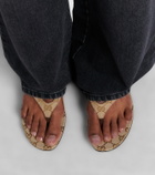 Gucci Vittoria GG canvas thong sandals