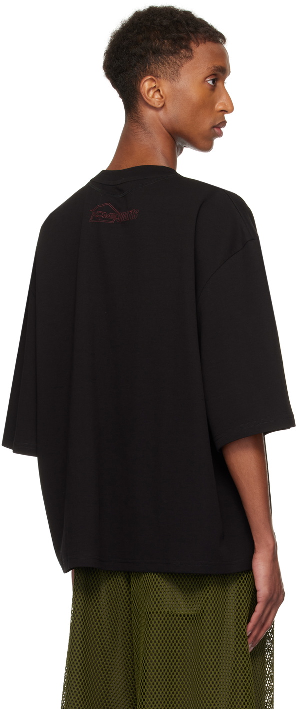 NAMESAKE Black Mayo Oversized Homesport T-Shirt NAMESAKE
