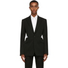 Alexander McQueen Black Cut-Out Blazer