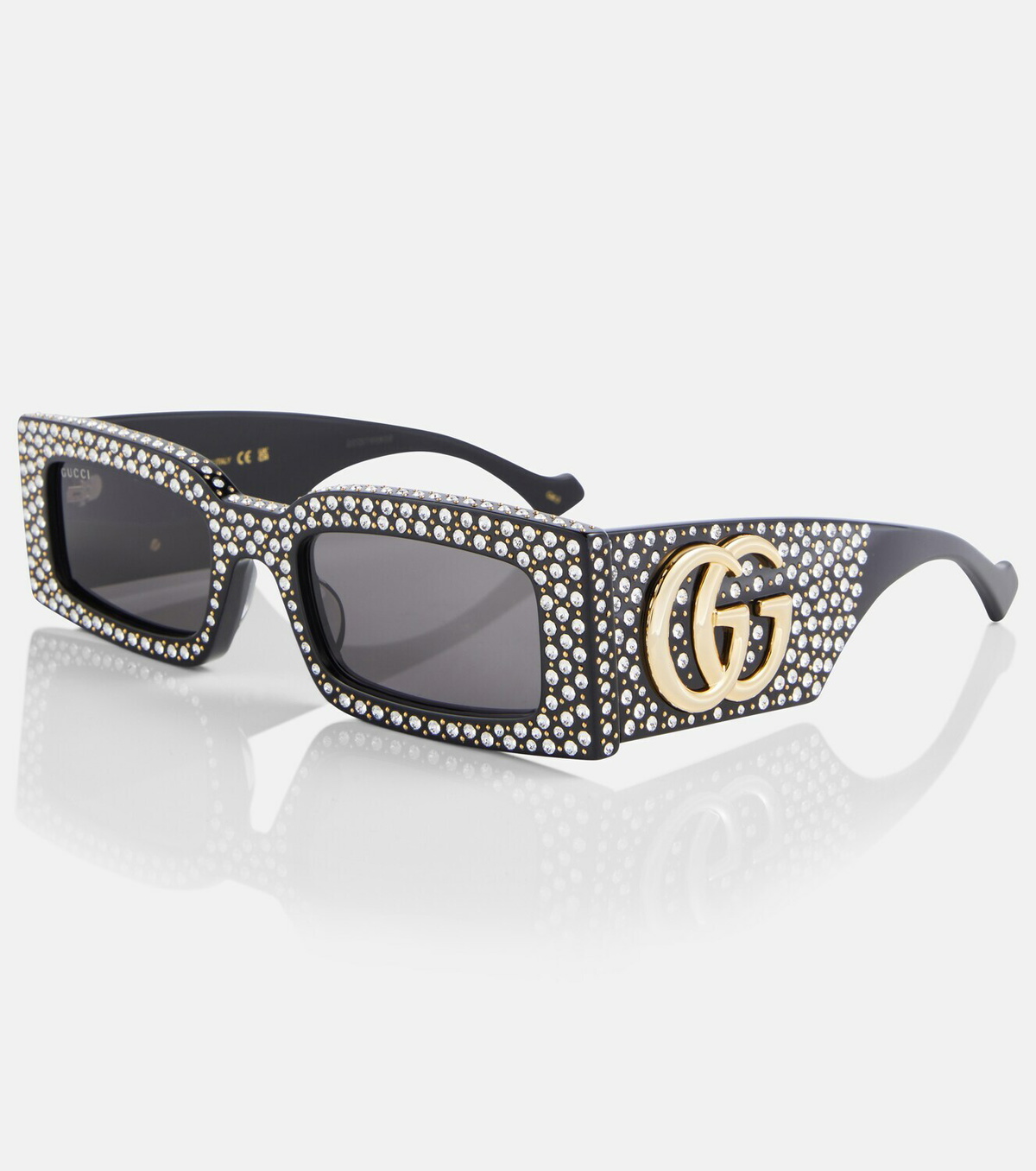 Gucci Double G polka-dot rectangular sunglasses Gucci