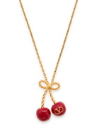 Valentino Garavani Cherry Vlogo Necklace - Red - One Size