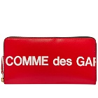Comme des Garçons SA0110HL Huge Logo Wallet in Red