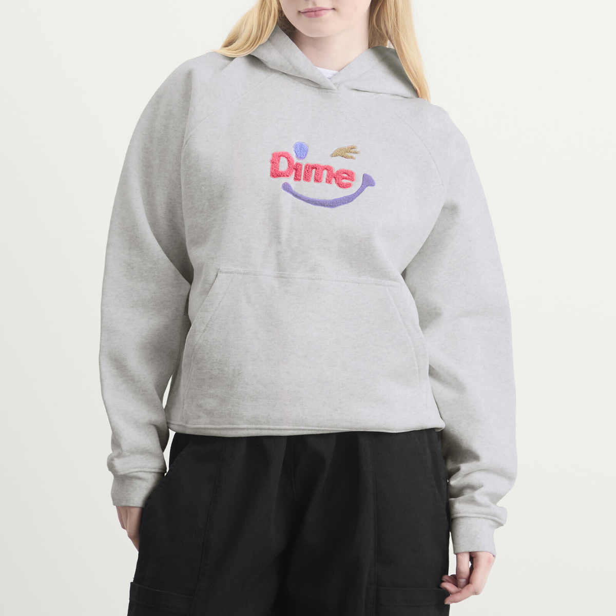 Dime Women's Winky Hoodie in Ash