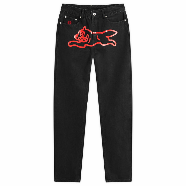 Photo: ICECREAM Men's Running Dog Denim Jeans in Black