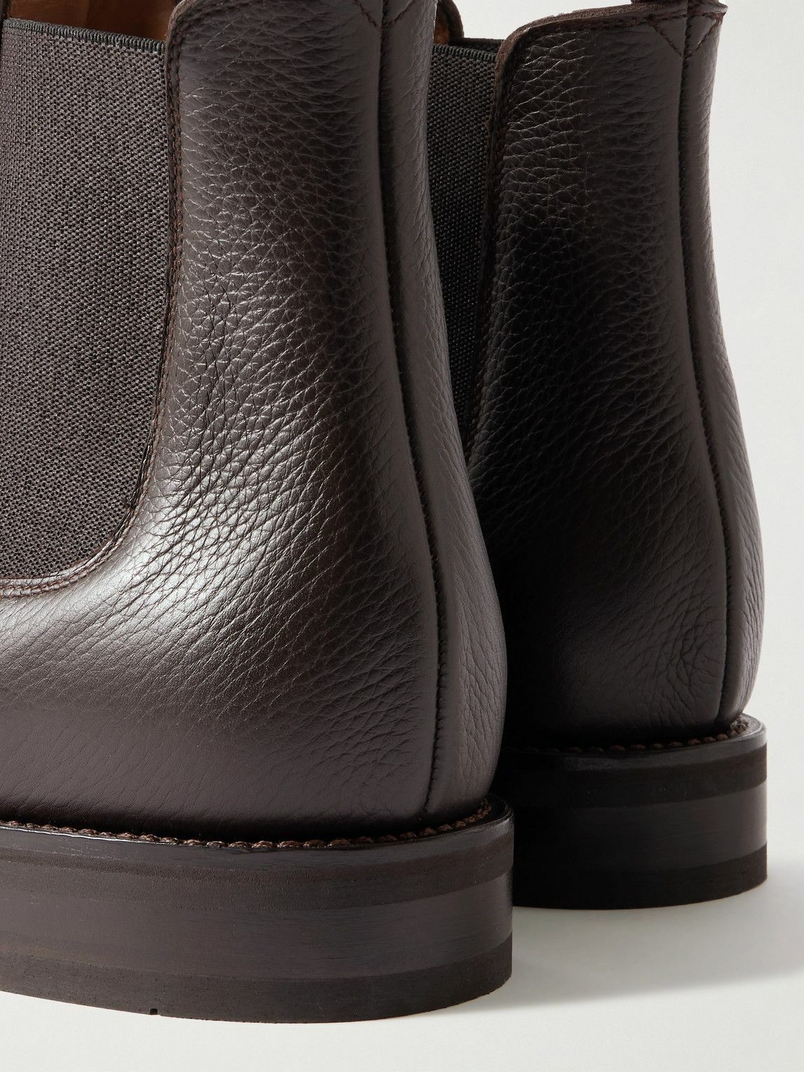 MORJAS - Full-Grain Leather Chelsea Boots - Brown