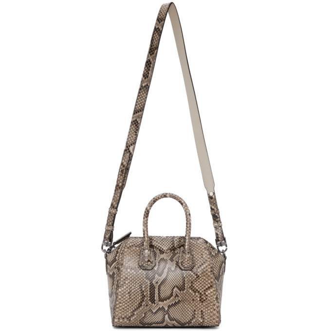 Givenchy Women's Medium Voyou Bag in Python - Natural