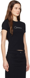 Coperni Black Baby Crystal T-shirt