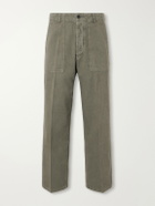 Visvim - Benning Straigh-Leg Herringbone Cotton Trousers - Green