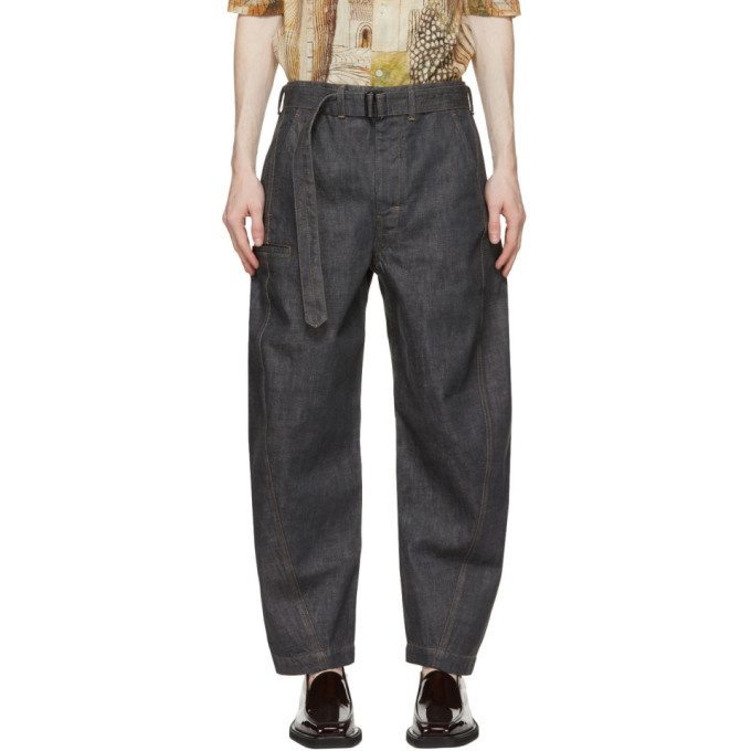 Photo: Lemaire SSENSE Exclusive Grey Twisted Jeans