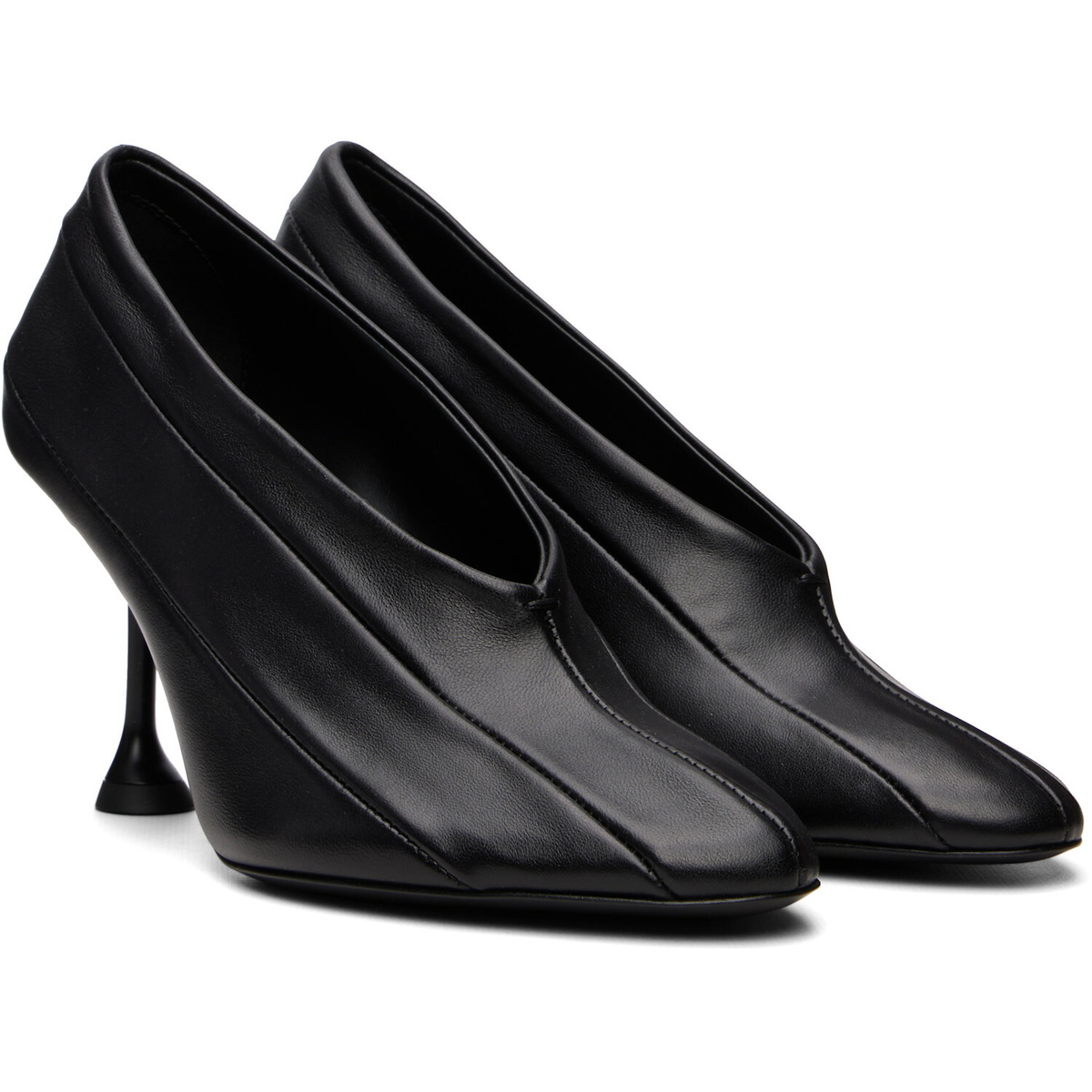 Proenza Schouler Black Tee 85 Pierced Heels