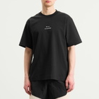 and wander Men's x ROA Logo Printed T-Shirt in Black