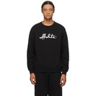 Off-White Black Script 21 Logo Sweatshirt