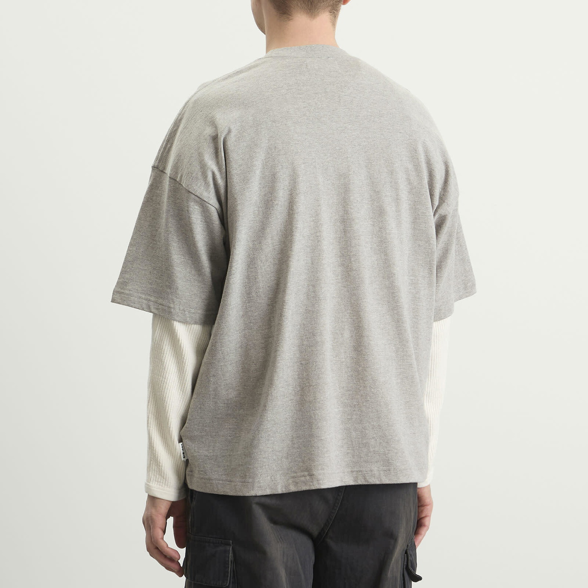 TTT MSW Men's TTT Wave Logo T-Shirt in Grey × Camo