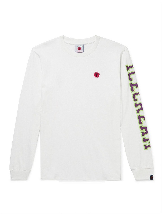 Photo: ICECREAM - Embroidered Logo-Print Cotton-Jersey T-Shirt - White