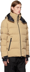 Moncler Grenoble Beige Patch Down Jacket