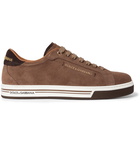 Dolce & Gabbana - Roma Logo-Embellished Suede Sneakers - Men - Tan