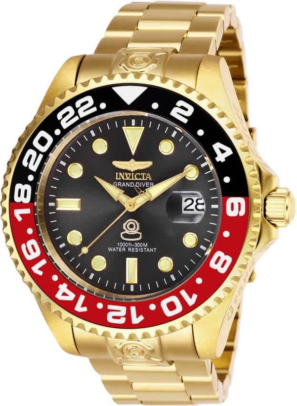 Photo: Invicta Grand Diver Automatic Charcoal Dial Coke Bezel Mens Watch 27970