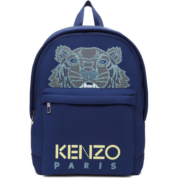 Photo: Kenzo Blue Neoprene Large Tiger Backpack