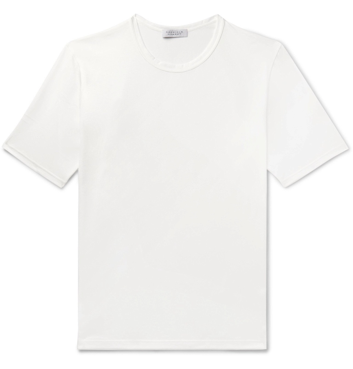 Gabriela Hearst - Banderia Cotton-Jersey T-Shirt - White Gabriela Hearst