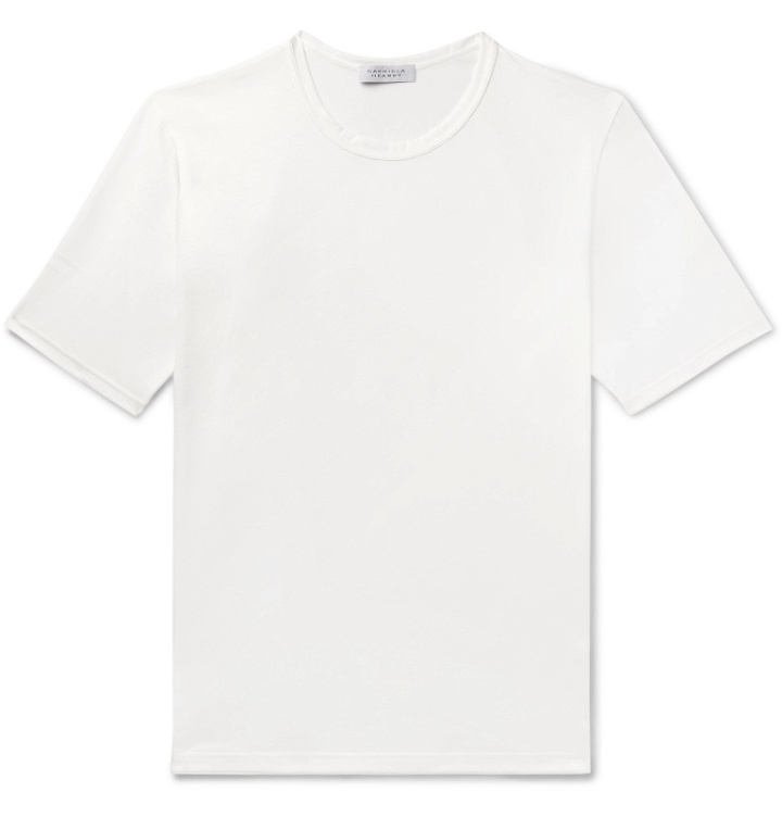 Photo: Gabriela Hearst - Banderia Cotton-Jersey T-Shirt - White