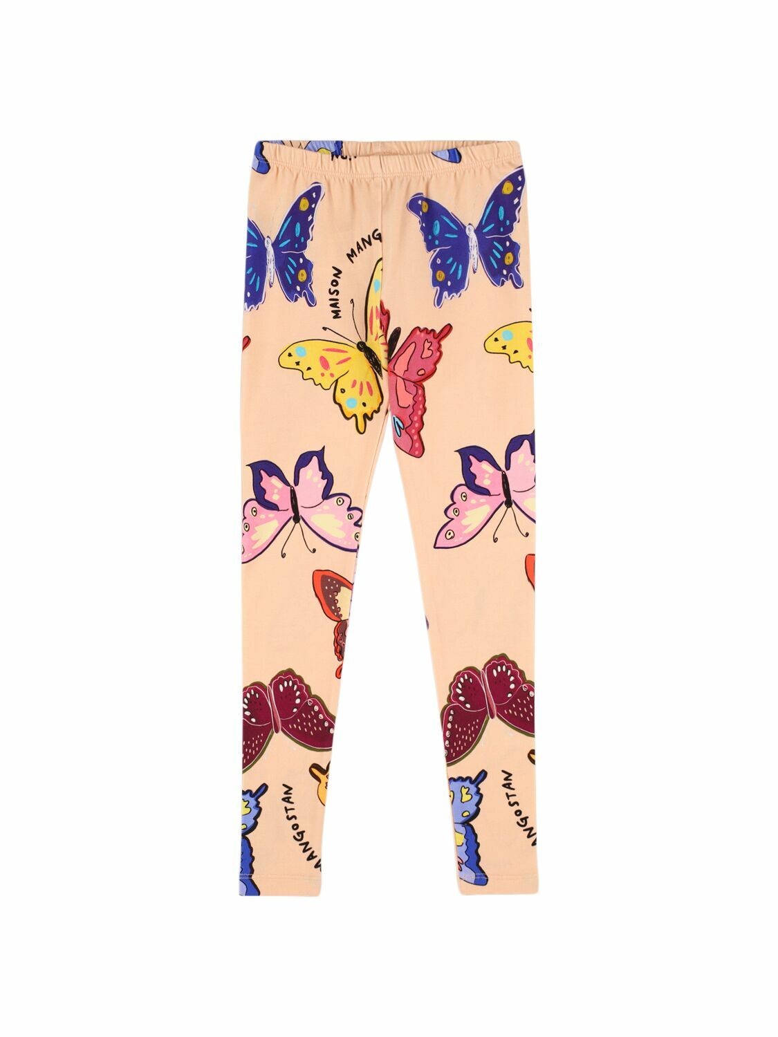 MAISON MANGOSTAN Butterflies Print Cotton Leggings