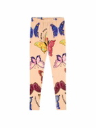 MAISON MANGOSTAN Butterflies Print Cotton Leggings