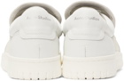 Acne Studios White & Beige Leather Slip-On Sneakers