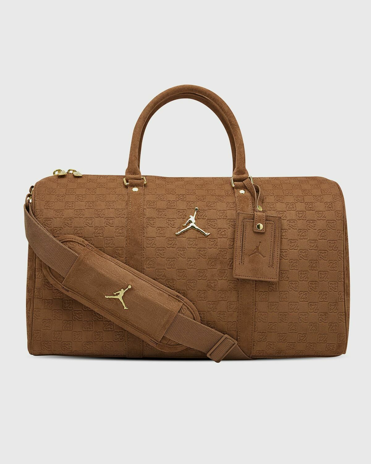 SUEDE MONOGRAM DUFFLE L