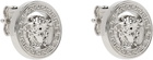 Versace Silver Medusa '95 Stud Earrings