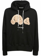 PALM ANGELS - Bear Embroidery Cotton Hoodie